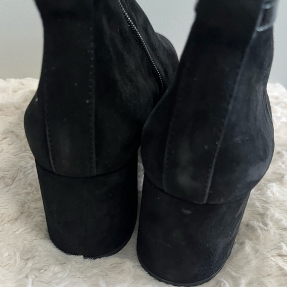 Paul Green Sydney black suede belted‎ detail bootie NEW US 10 - Picture 5 of 7